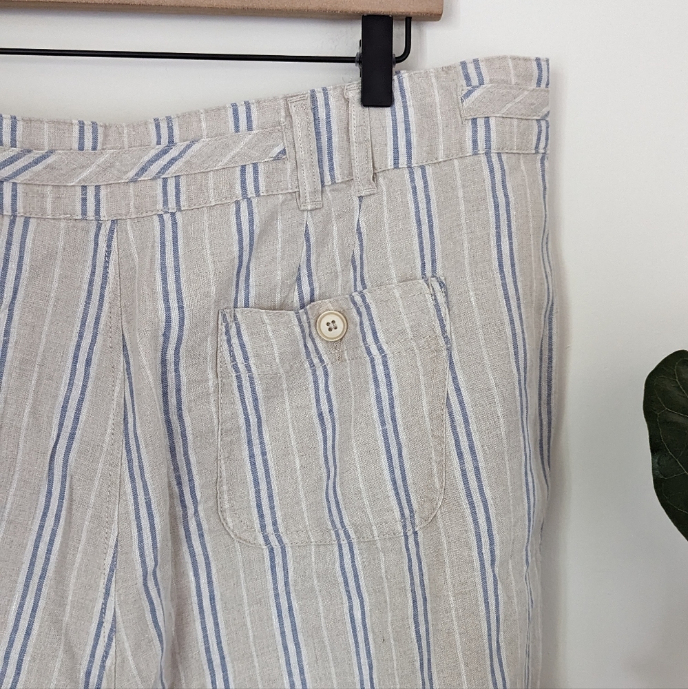 Sundance | 16 | Wilde Bermuda Striped Linen Short - Picture 9 of 11